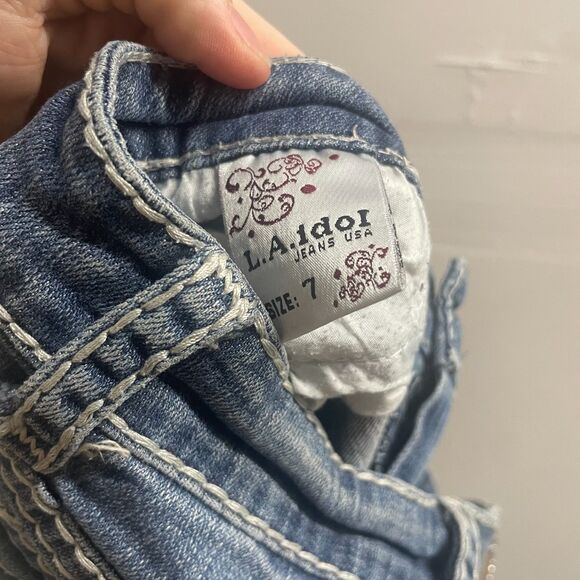 L.A. Idol USA Straight Leg Jeans size 7 - Picture 5 of 5